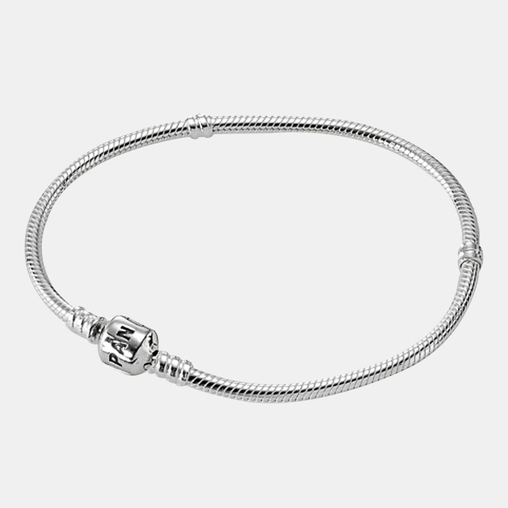 Pandora Sterling Silver Chain Link Clasp Bracelets - Picture 2 of 8